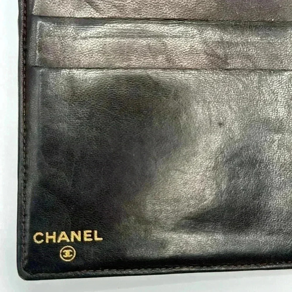 CHANEL CC Kisslock Caviar Bifold Wallet Authentic EUC with Black Box - Picture 7 of 16